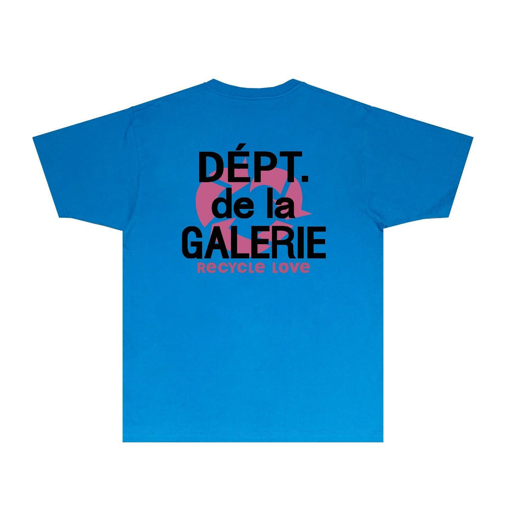 Gallery Dept T Shirt Retro Printed Loose Short-Sleeved Shirt