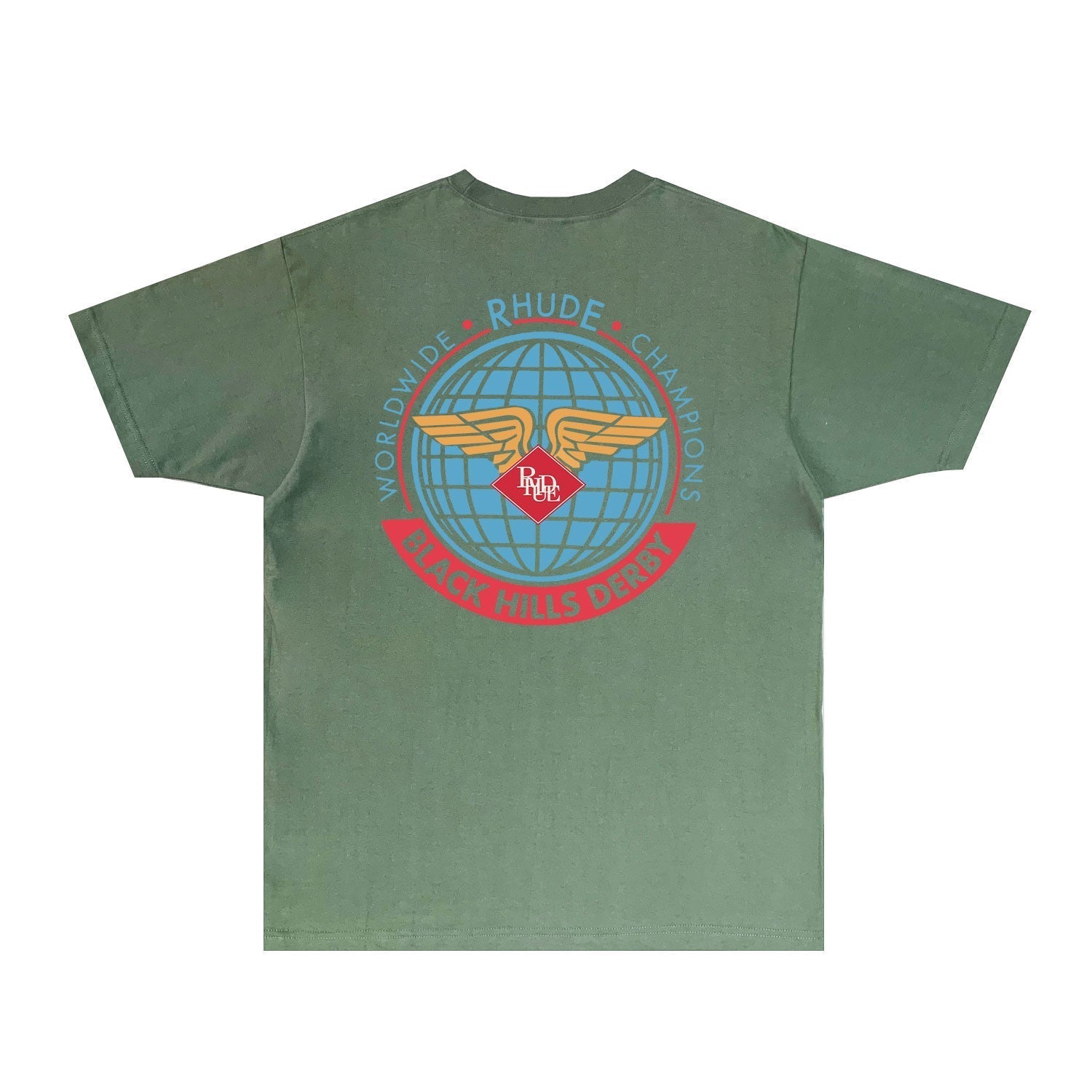 Rhude T-shirts Printed Trendy Pure Cotton