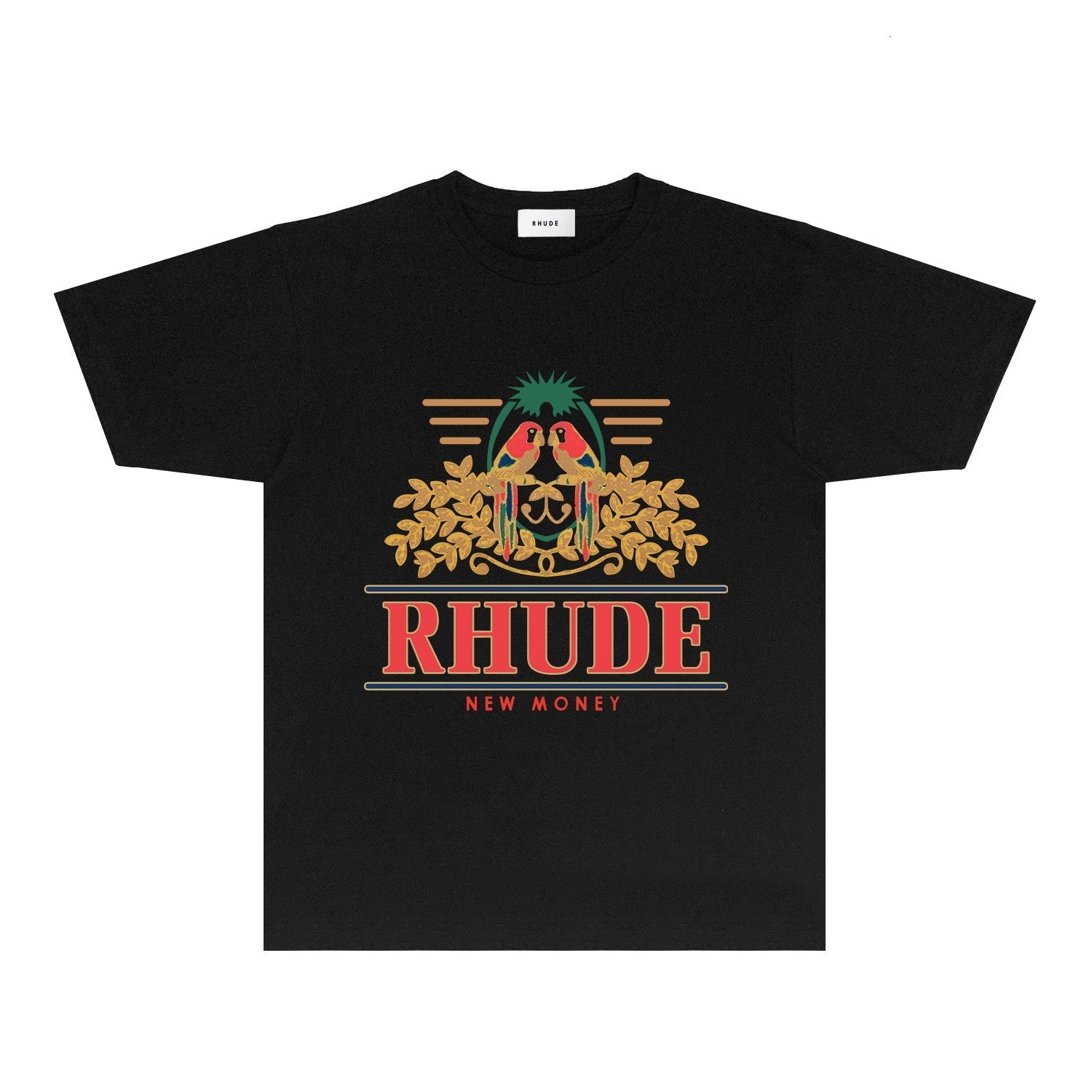 Rhude T-shirts Printed Trendy Pure Cotton