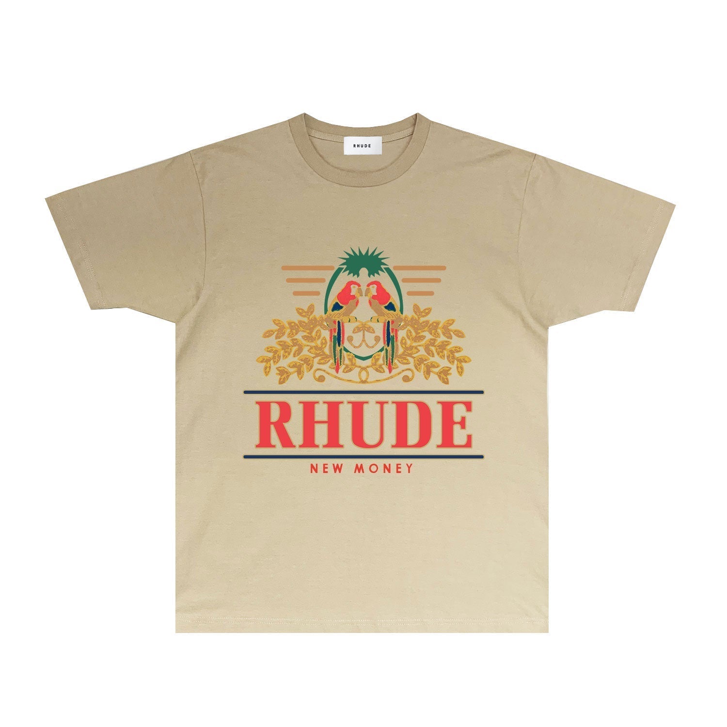 Rhude T-shirts Printed Trendy Pure Cotton