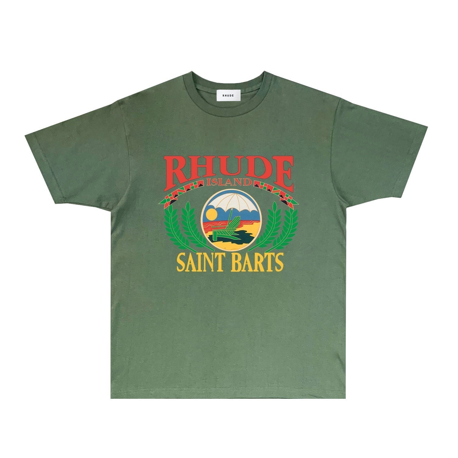 Rhude T-shirts Printed Trendy Pure Cotton