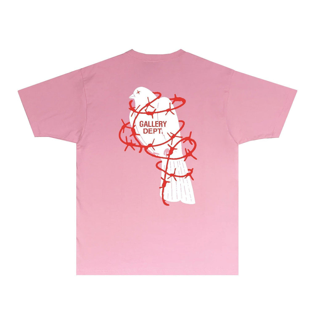 Gallery Dept T Shirt Retro Printed Loose Short-Sleeved Shirt (part2)