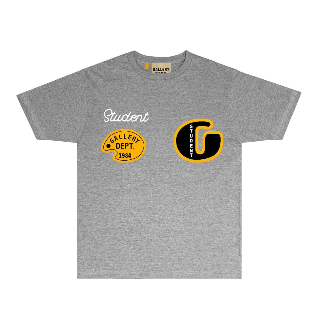 Gallery Dept T Shirt Retro Printed Loose Short-Sleeved Shirt