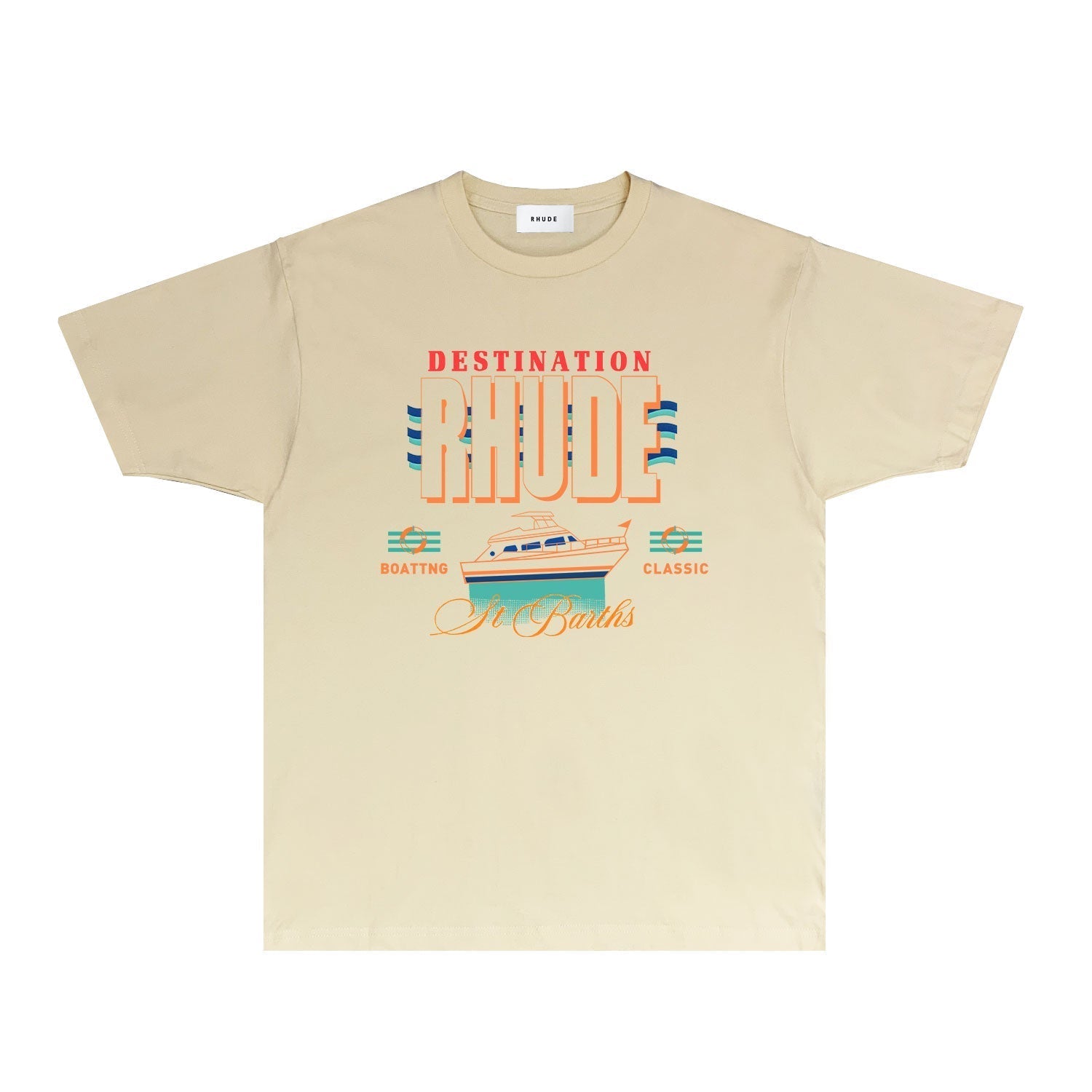 Rhude T-shirts Printed Trendy Pure Cotton