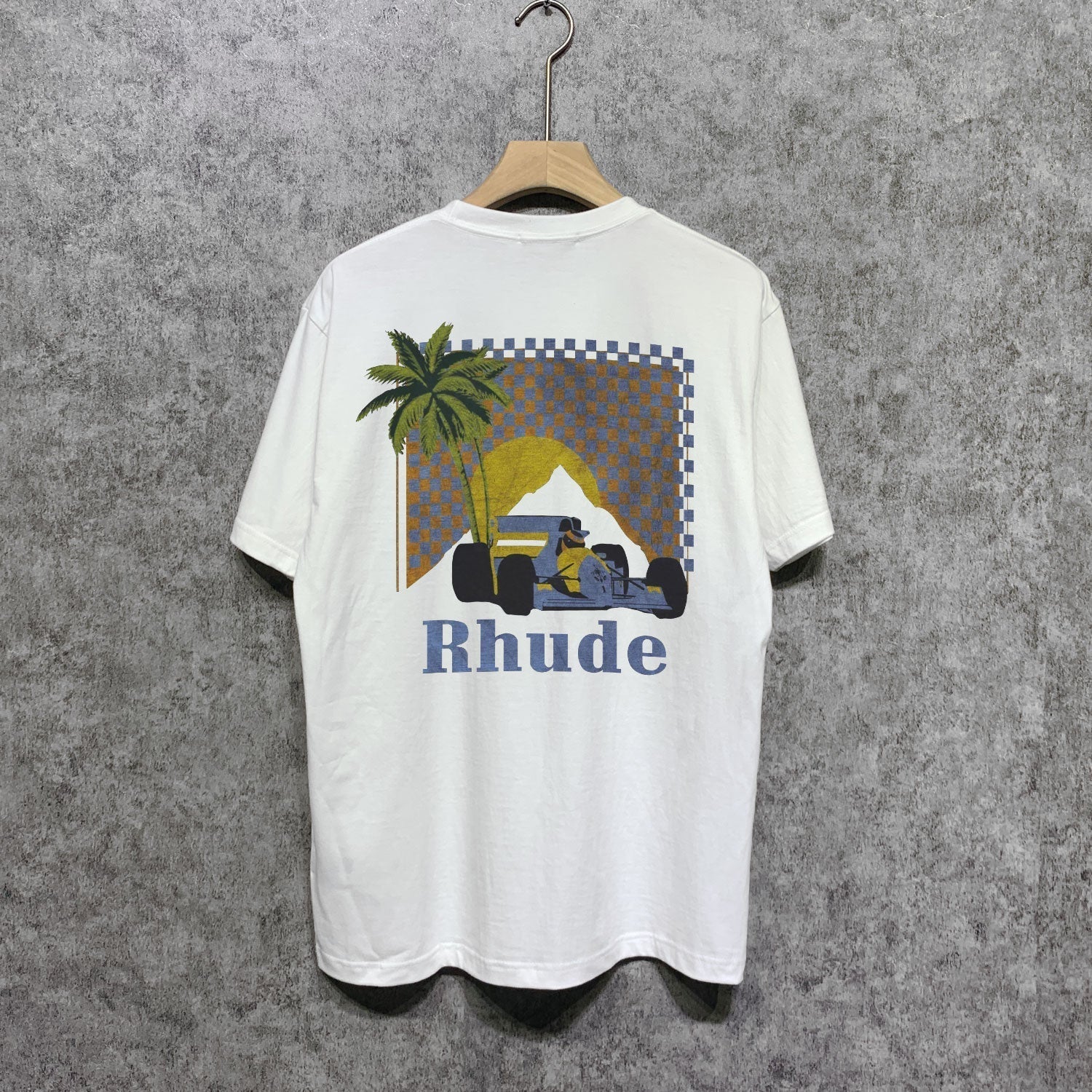 Rhude T-shirts Printed Trendy Pure Cotton