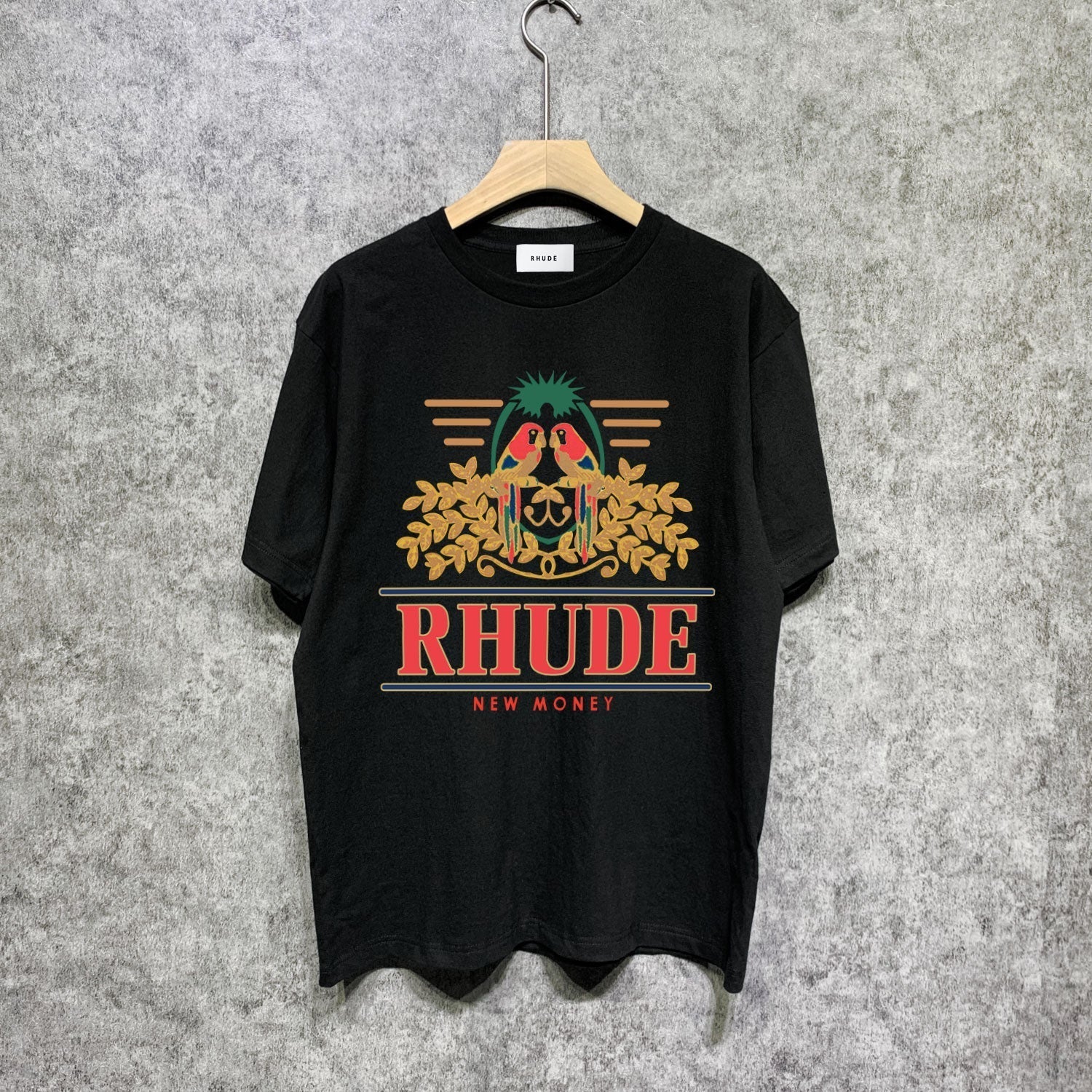 Rhude T-shirts Printed Trendy Pure Cotton