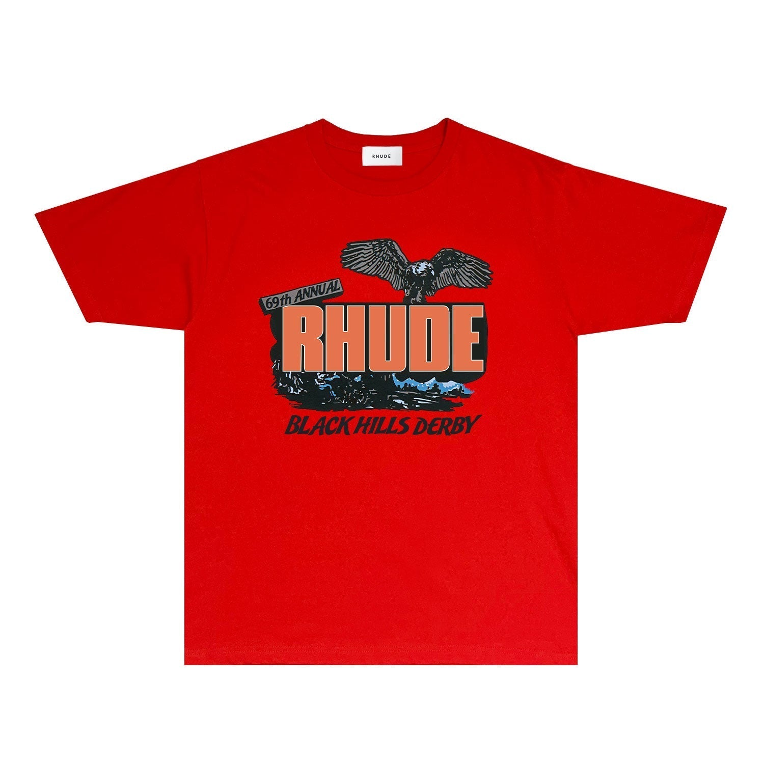 Rhude T-shirts Printed Trendy Pure Cotton