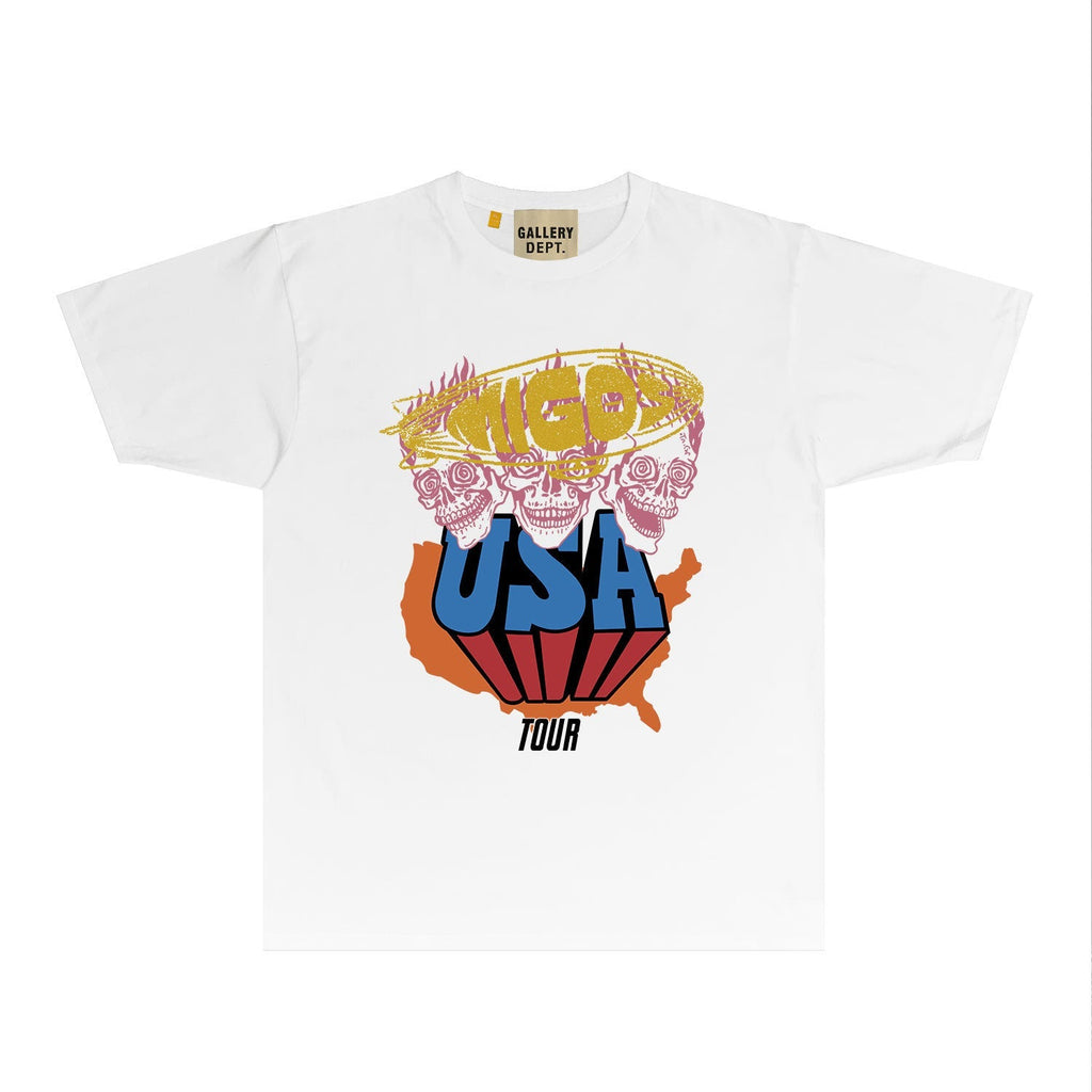 Gallery Dept T Shirts European And American Tee Shirt Short Sleeve T-Shirt Blouse