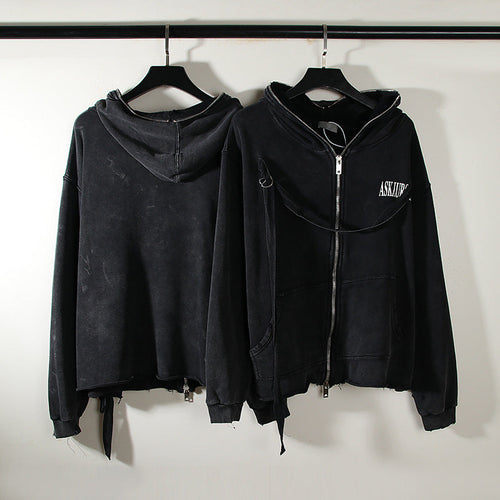 Askyurself Hoodie Zipper Hoodie Coat Tide