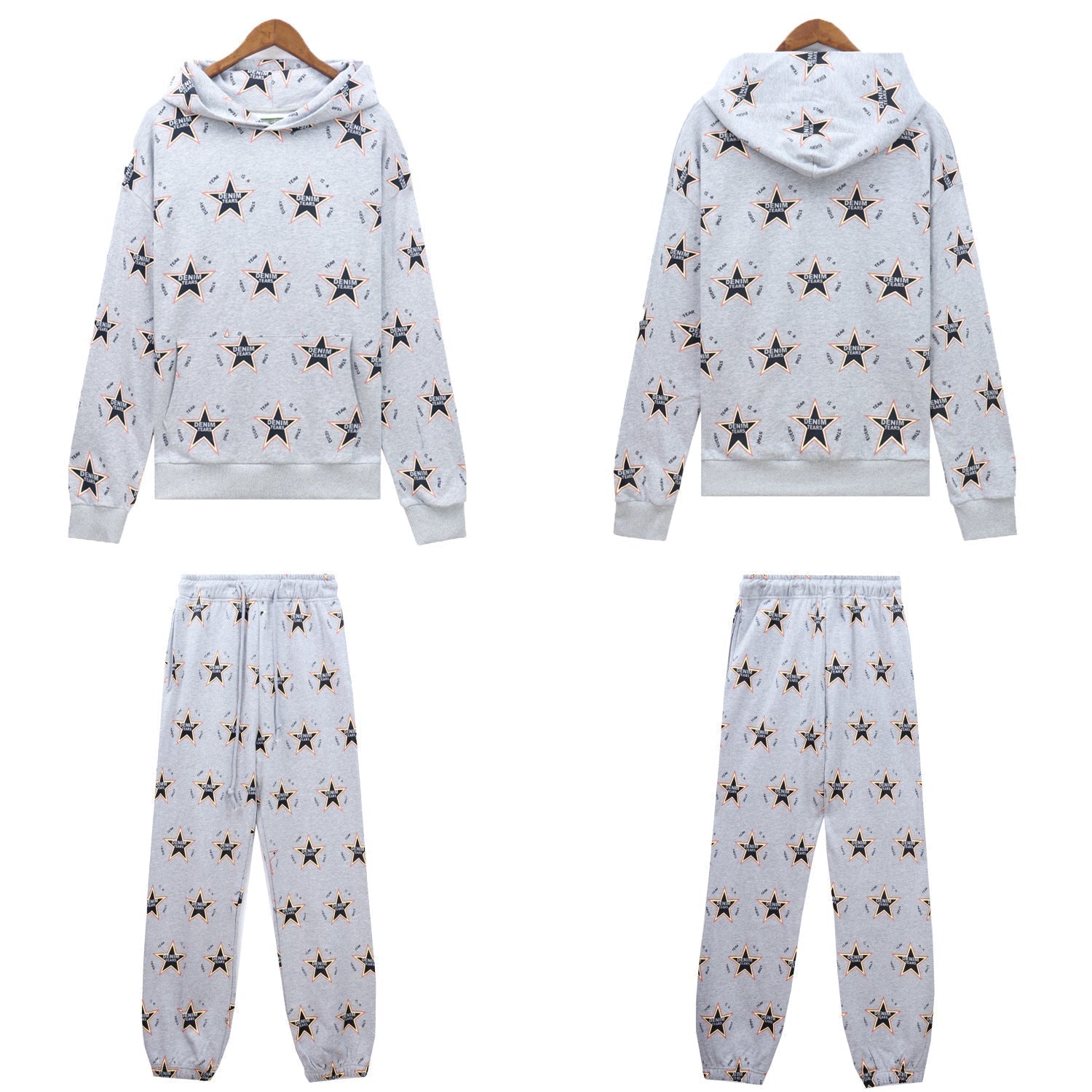 Denim Tears Men's Outfit: Hoodie/Pants (Separate Purchase Options)