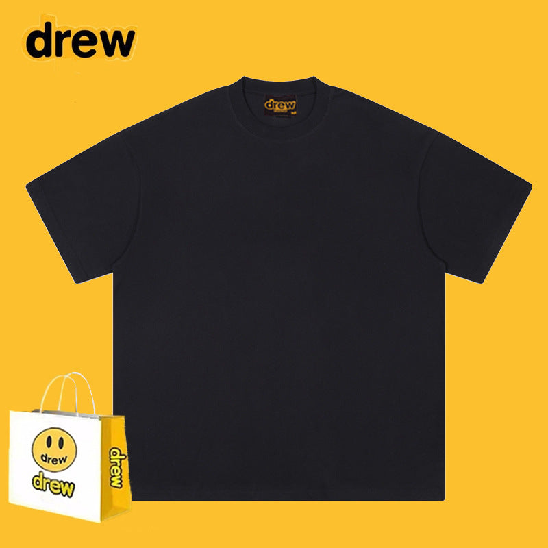 Drew T-shirts Short-Sleeved Clothes Hand-Shaped Brush Smiling Face