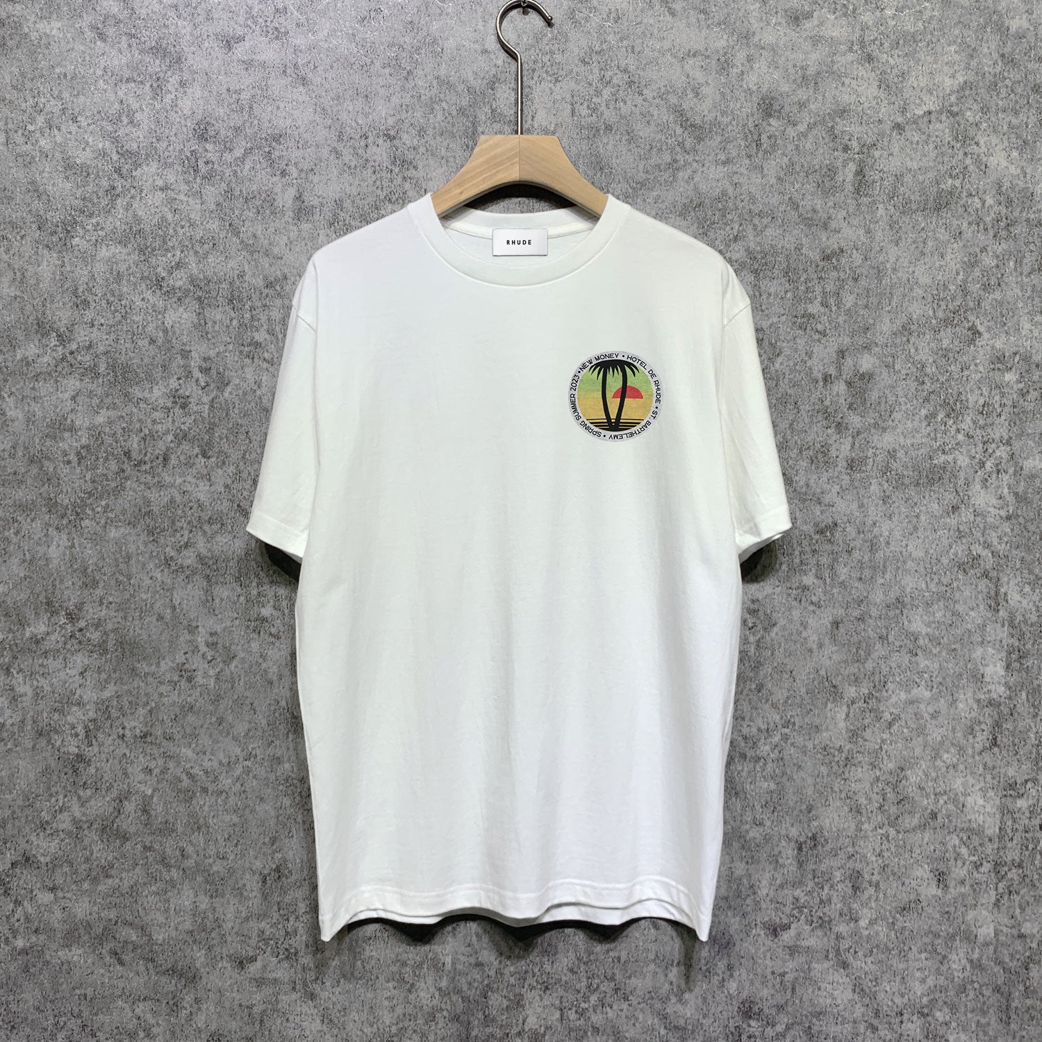 Rhude T-shirts Printed Trendy Pure Cotton